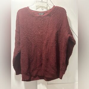 Women’s Burgundy Crewneck Sweater Size 4